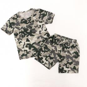 Комплект футболка и шорты 3069-3М-КП камуфляж зеленый