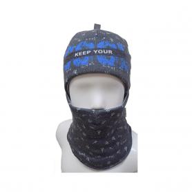 Зимняя шапка-шлем из ангоры с утеплителем 325-4