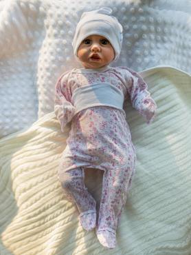 Комплект для новорожденного ЖИРАФЫ РОЗОВЫЕ 037/015/030кп/жирафы розовые на белом